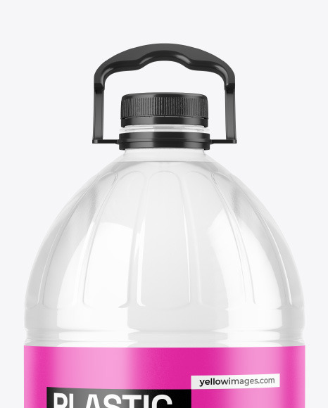 Clear PET Water Bottle Mockup