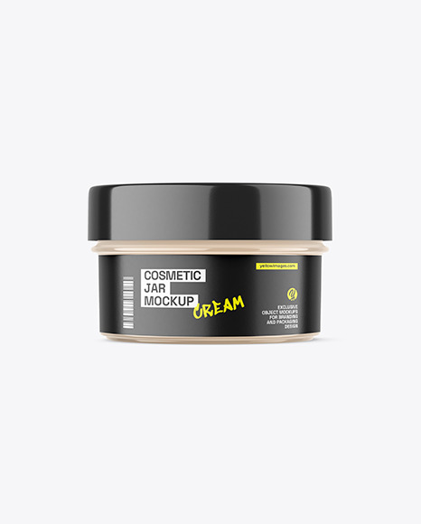 Clear Cream Jar Mockup