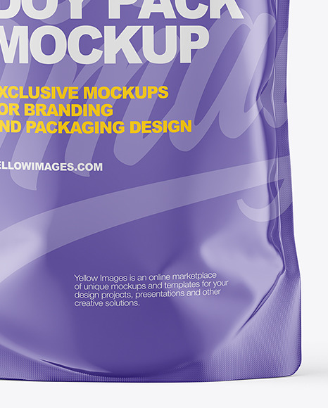 250ml Glossy Doy Pack Mockup