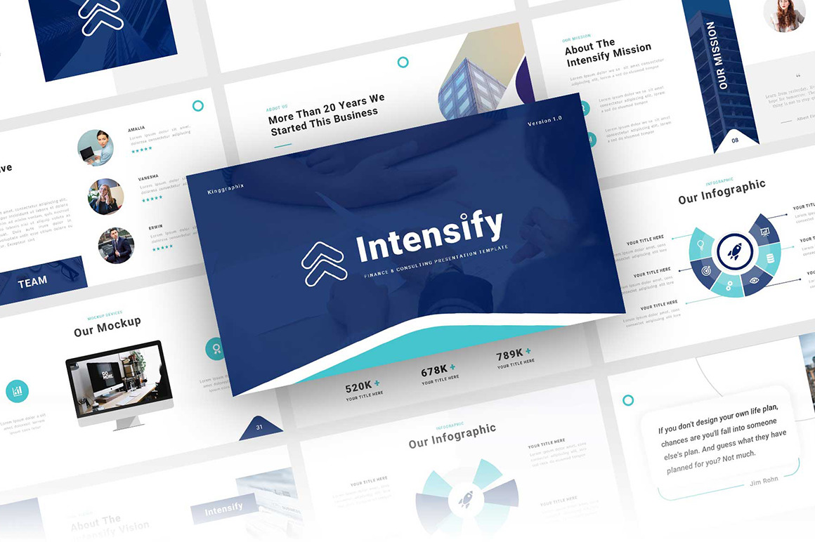 Intensify - Finance & Consulting Business Google Slides Template Intensify - Finance & Consulting Business Google Slides Template