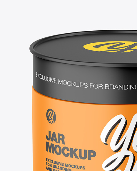 Matte Plastic Jar Mockup