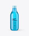 Blue Plastic Cosmetic Bottle Mockup