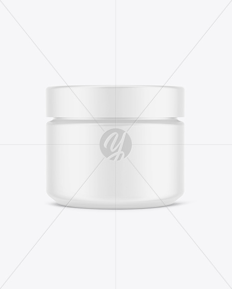 Matte Cosmetic Jar Mockup