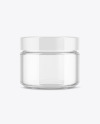 Empty Clear Glass Jar Mockup