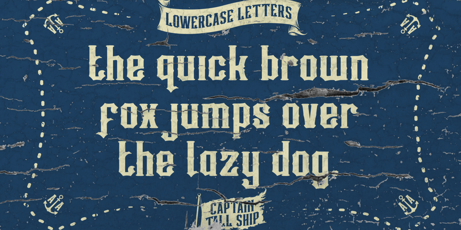 Captain Tall Shipwreck Font