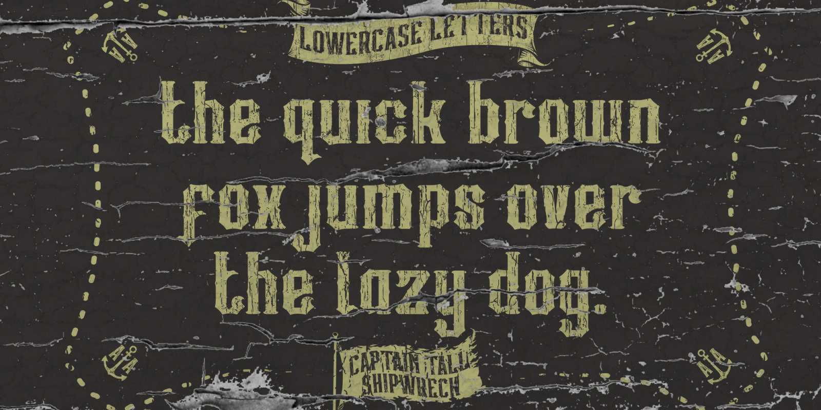 Captain Tall Shipwreck Font