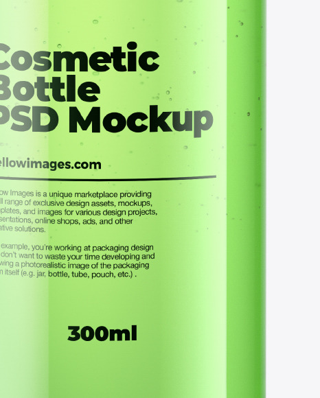 Plastic Cosmetic Bottle Mockup