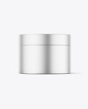 Matte Metallic Cosmetic Jar Mockup