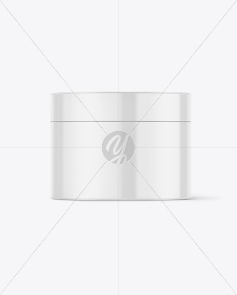 Glossy Cosmetic Jar Mockup