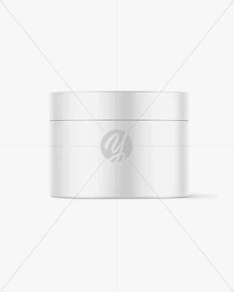 Matte Cosmetic Jar Mockup