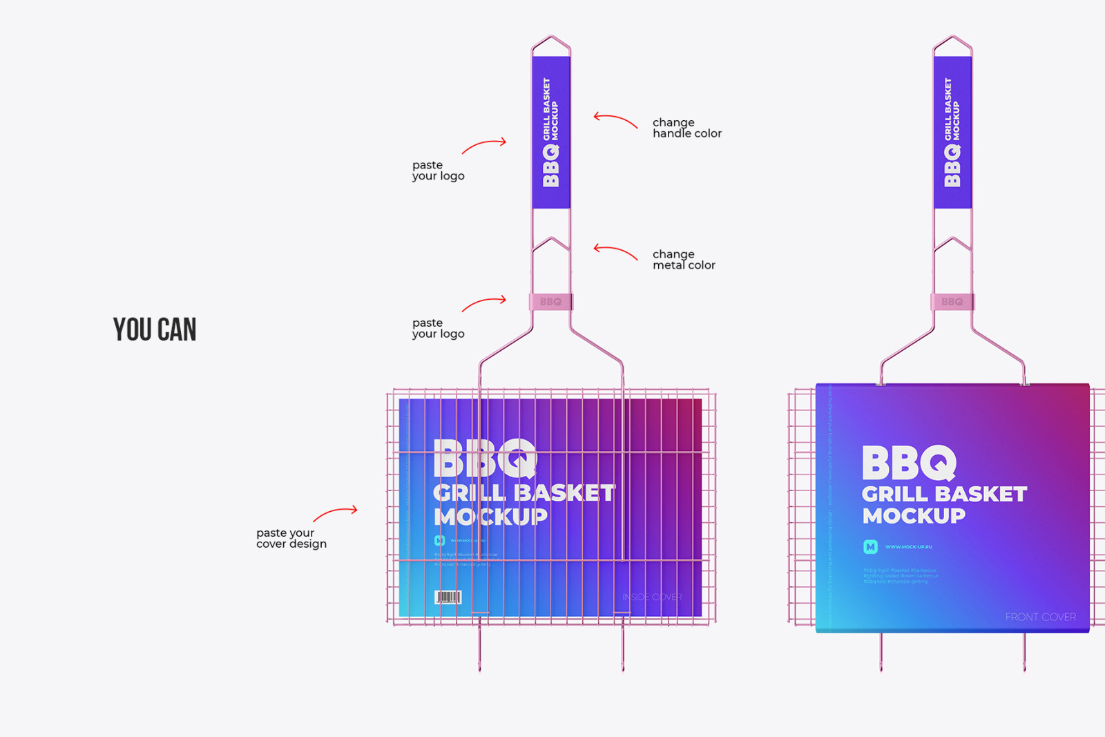 Portable Grilling Basket Mockup 3 PSD Portable Grilling Basket Mockup 3 PSD