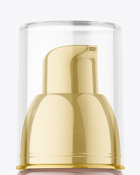 Glass Cosmetic Foundation Bottle Mockup Glass Cosmetic Foundation Bottle Mockup