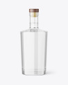 Clear Glass Vodka Bottle Mockup