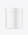 Matte Plastic Jar Mockup