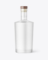 Frosted Glass Vodka Bottle Mockup Frosted Glass Vodka Bottle Mockup