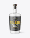 Frosted Glass Vodka Bottle Mockup Frosted Glass Vodka Bottle Mockup