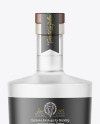 Frosted Glass Vodka Bottle Mockup Frosted Glass Vodka Bottle Mockup