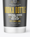 Frosted Glass Vodka Bottle Mockup Frosted Glass Vodka Bottle Mockup
