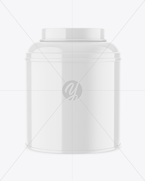 Glossy Tea Jar Mockup