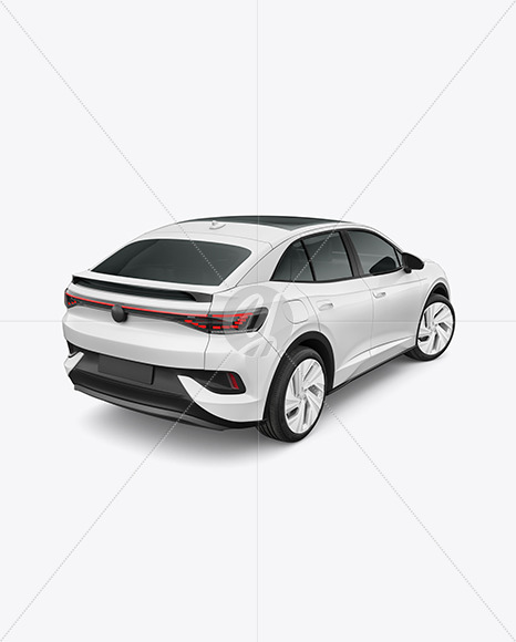 Electric Crossover SUV - Back Half Side View