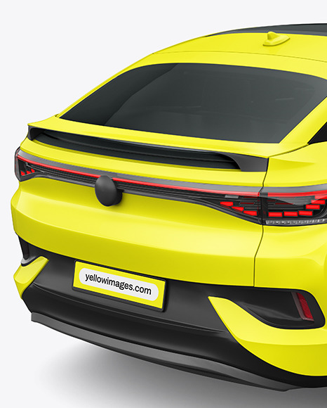 Electric Crossover SUV - Back Half Side View