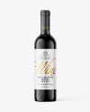 Red Wine Bottle Mockup