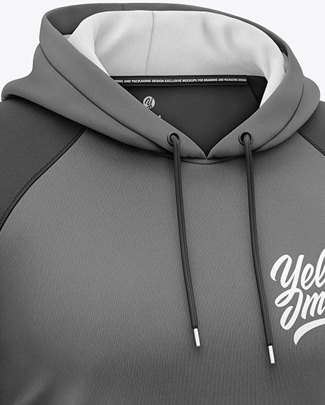 Hoodie Raglan Mockup