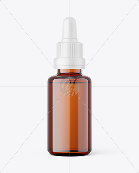 30ml Amber Dropper Bottle Mockup