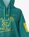 Women's Oversized Hoodie Mockup - Front View