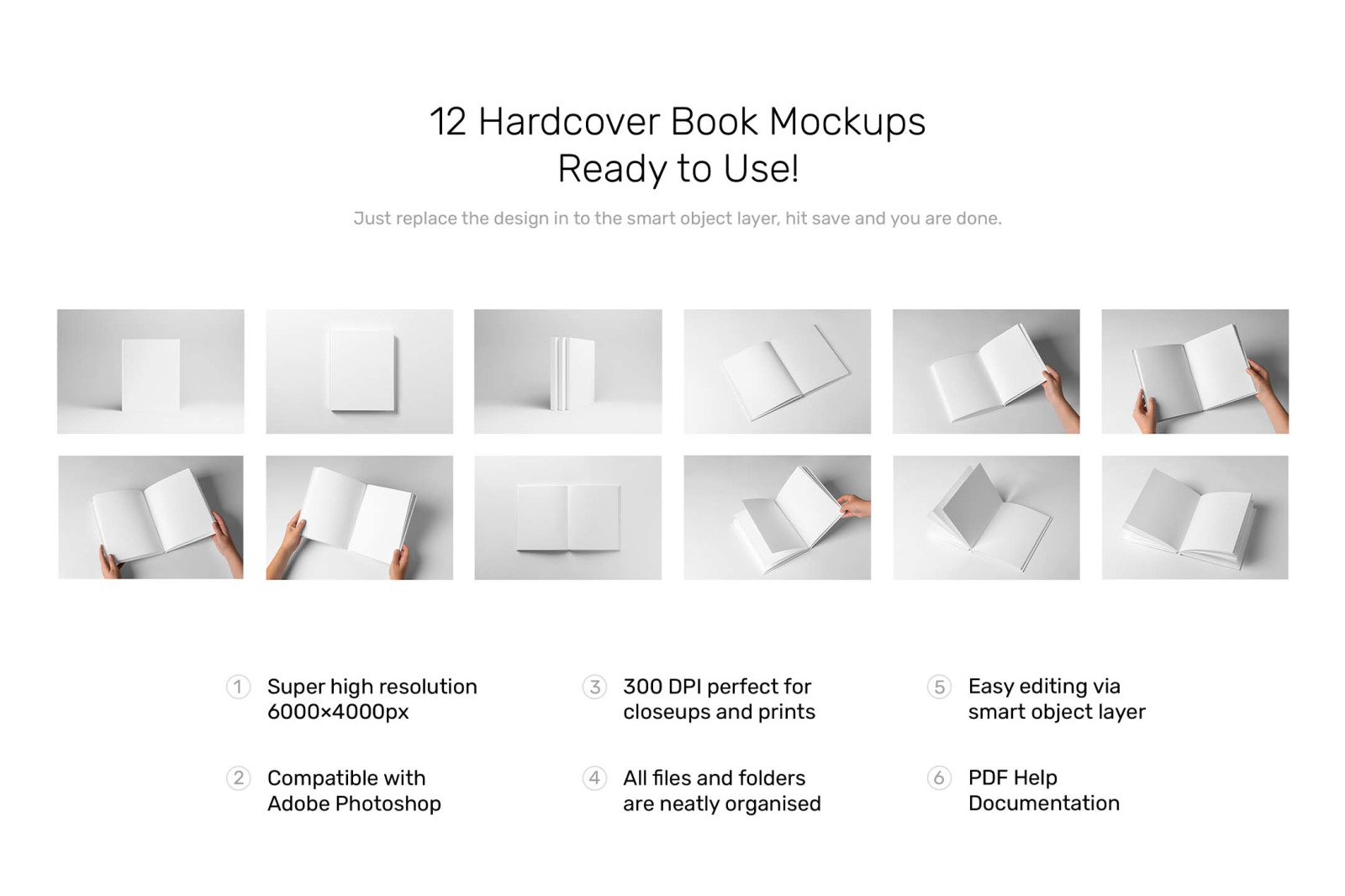 Hardcover Book Mockups Hardcover Book Mockups