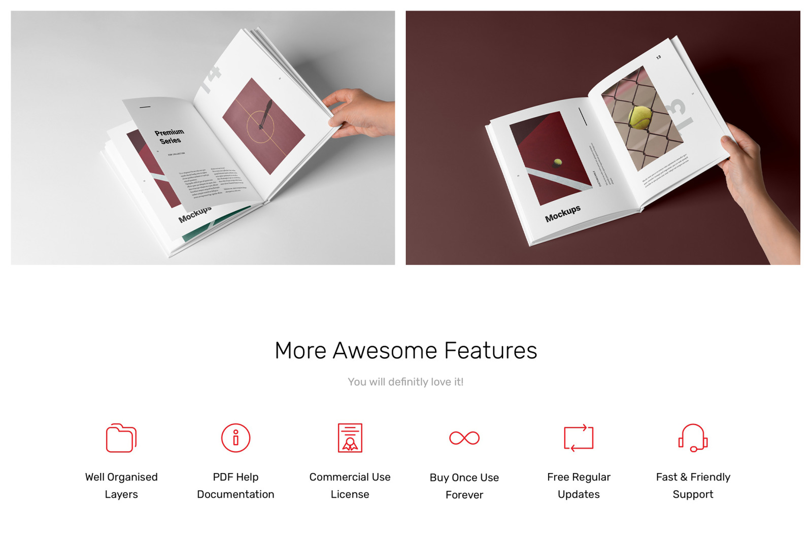 Hardcover Book Mockups Hardcover Book Mockups