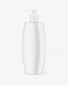 Glossy Soap Bottle w/ Pump Mockup