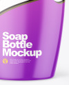 Glossy Soap Bottle w/ Pump Mockup