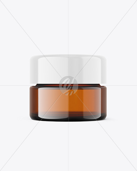 5ml Amber Cosmetic Jar Mockup