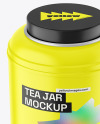 Matte Tea Jar Mockup