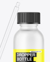 Frosted Glass Dropper Bottle Mockup