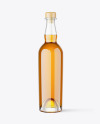 Clear Glass Whiskey Bottle Mockup