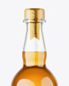 Clear Glass Whiskey Bottle Mockup