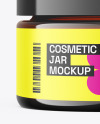 10ml Amber Cosmetic Jar Mockup 10ml Amber Cosmetic Jar Mockup