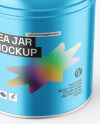 Metallic Tea Jar Mockup