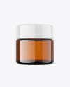 30ml Amber Cosmetic Jar Mockup