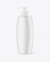 Matte Soap Bottle w/ Pump Mockup