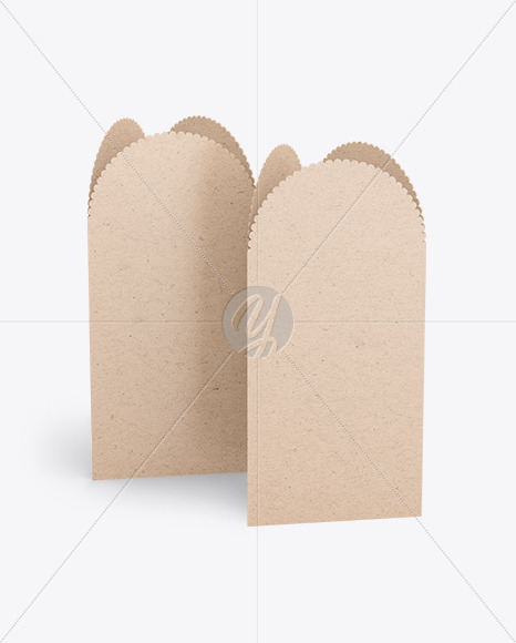 Two Kraft Paper Table Talkers Mockup