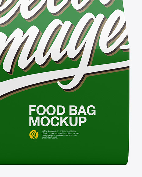 Matte Paper Food Bag Mockup