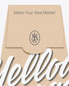 Kraft Paper Food Bag Mockup