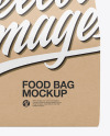 Kraft Paper Food Bag Mockup