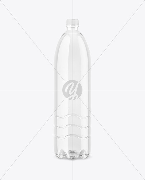 Clear PET Water Bottle Mockup