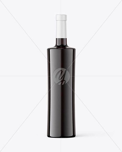 Red Wine Bottle Mockup