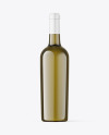 White Wine Dark Bottle Mockup