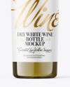 White Wine Dark Bottle Mockup